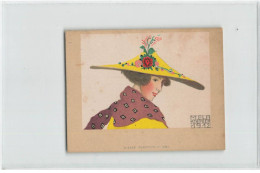 ILLUSTRATEUR MELA KOEHLER #FG58613 SERIE WIENER WERKSTAETTEN N° 1662 FEMME CHAPEAU 1912 - Wiener Werkstätten
