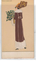 ILLUSTRATEUR MELA KOEHLER #FG58452 SERIE WIENER WERKSTAETTEN N° 483 FEMME A CHAPEAU MODE ET HOUX - Wiener Werkstätten