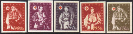 Croatia 1942 Red Cross Issue MI. 86-90 : Set/5 Imperf In Unissued Colours, MH - Croatia