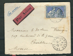 FRANCE 1925  N° 214 Obl. S/Lettre Pour Le Maroc - Lettres & Documents