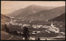 Fotografie Unbekannter Fotograf, Ansicht Davos, Blick In Das Tal Mit Kirche - Places