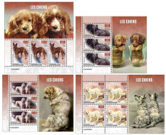 Delcampe - CENTRALAFRICA 2023 MNH Dogs Hunde 4M/S - OFFICIAL ISSUE – DHQ2529 - Hunde
