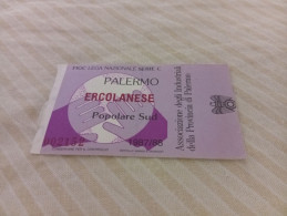 Delcampe - BIGLIETTO STADIO PALERMO -  ERCOLANESE - 1987 - Tickets D'entrée