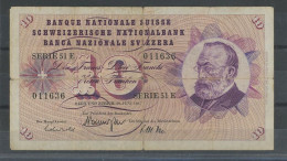 SUISSE -10 FRANCS - 1967 -SIGN. 44 -KP 45 -TB - (F) - Svizzera