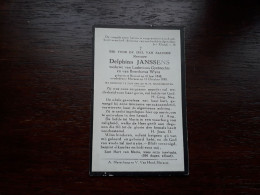 Delphina Janssens - Beersel 1848 - Merxem (Merksem) 1930 - Gysbrechts - Wyns - Todesanzeige