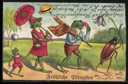 AK Familie Frosch Beim Pfingstausflug - Other & Unclassified