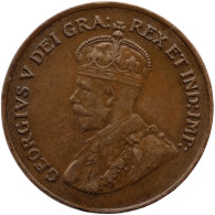 1920 One Cent George V Canada Coin - Canada