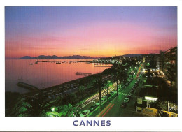 CPM - ALPES MARITIMES - CANNES - LA CROISETTE LA NUIT - Cannes