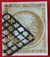 Timbre Oblitéré, Yvert Numéro 1, 1er Choix, Cote 365 Euros - 1849-1850 Ceres