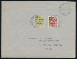 Wallis & Futuna 1933 Lettre De Wallis Pour La Suisse Avec 65 Sur 40c Et 85 Sur 75c, Yvert 32-33 Cachet D'arrivée Au Dos - Covers & Documents