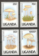 Uganda (1991)  Yv. 765A/65D  /  Mushrooms - Mushrooms