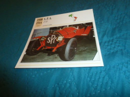 Voitures De Sport - S.p.a. 25 HP - Moteur 4 Cylindres, Cylindrée, 4,39 Litres, Soupapes - Italie - Fiche Technique - - Deportes