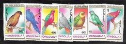 Mongolia Mnh ** 1990 Birds Set 12 Euros - Mongolië