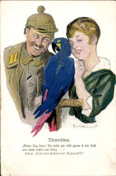 Artiste CPA Soldat Mit Frau, Papagei, Die Lustigen Blätter Nr 72 - Other & Unclassified