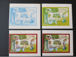 Sénégal 1998 Mi. Bl. 78 Color Proofs Essais Couleur Lady Diana Spencer Princess Of Wales Harry And William - Senegal (1960-...)
