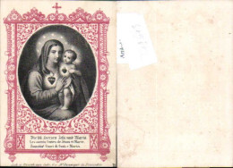749643 Heiligenbildchen Stich Hh. Herzen Jesu Und Maria Jesus Herz - Images Religieuses