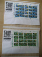 UNO New York Michel 299/300 Kleinbogen FDC (13622H) - ONU