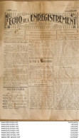 L'ECHO DE L'ENREGISTREMENT . Hebdomadaire Des Fontionnaires De L'administration De  L'Enregistrement . Septembre 1927 . - Other & Unclassified