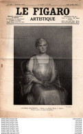 LE FIGARO ARTISTIQUE N° 155 . 19 Mai 1927 .  CATHERINE WENTWORTH Madame De WILMOT . (voir Description) . - Other & Unclassified