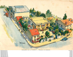 Illustration  Immeuble De La C.AM.I.F . Bureaux Magasins Au Verso  Siège Social Immeuble M.A.A.I. Fédération CAMIF CGU - Autres & Non Classés