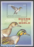 Gambia 2001 Baikal Teal S/s, Mint NH, Nature - Birds - Ducks - Gambia (1965-...)