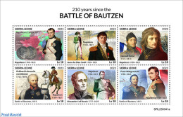 Sierra Leone 2023 210 Years Since The Battle Of Bautzen, Mint NH, History - Nature - Militarism - Napoleon - Horses - Militaria