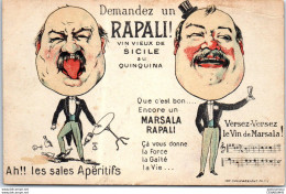 PUBLICITE - Demandez Un RAPALI Vin Vieux De Sicile - Werbepostkarten