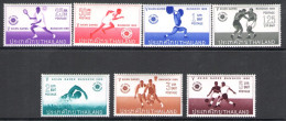 1966 Thailand - Stanley Gibbons N. 535/42 - Giochi Asiatici - 8 Valori - MNH** - Tailandia