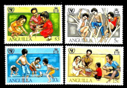 ANGUILLA  N° 412/15  * *   Enfants Jeux Musique Chiens Unicef - UNICEF