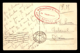 CACHET DU VAGUEMESTRE DU CENTRE DE RASSEMBLEMENT DE PERMISSIONNAIRES D'AVIGNON (VAUCLUSE) - VOYAGE LE16.06.1940 - WW II