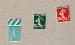France 1937 - Yvert  N°360 à 362 -  Semeuse -   Sans Charnière - MNH - Neufs