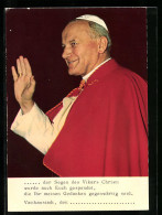 AK Papst Johannes Paul II. Mit Zum Segen Erhobener Hand - Papas