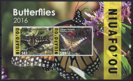 Delcampe - ** 2015, Schmetterlinge, Komplette Serie 2 Werte Exress-Block, Postfrisch, Mi. Bl 63 - Tonga (1970-...)