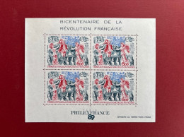 TAAF 1982 Bloc 1v Révolution Française MNH ** 12,50€ YT BF 1 FRENCH ANTARTIC TERRITORY ANTARKTISGEBIETE - Nuevos