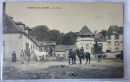 77 CPA PLESSIS AUX CHATS LA FERME CHEVAUX - Donnemarie Dontilly
