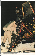 ARPP11-0685-AVIATION - DESCENDING THE LM LADDER - 25 TH ANNIVERSARY 1969-1994 - APOLLO 11 MOON LANDING - Raumfahrt