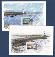 Saint Pierre Et Miquelon - FDC - Premier Jour - Carte Maximum - YT N° 754 Et 755 - Saisons - Printemps Et été - 2001 - FDC