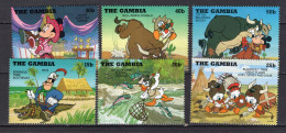 U7968 - GAMBIA Yv N°1931/33 + 1937/39 **  DISNEY - Gambia (1965-...)