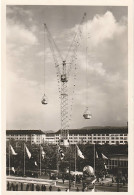 Schweiz Suisse 1955: BALLONPOST ROTES KREUZ "Lueg Is Land" MUBA BASEL 24.IV.55 AUTOMOBIL-POSTBUREAU - Luchtballons