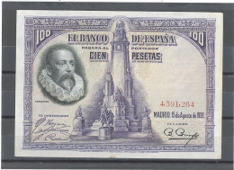 ESPAGNE  -100 PESETAS   -1928 -KP 76- SUP -(XF) - 100 Pesetas