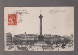 Delcampe - 75 - Paris - Place De La Bastille - La Colonne De Juillet - Circulée En 1917 - Plätze