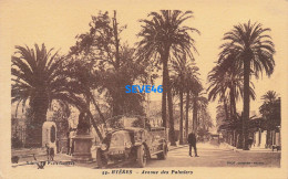 Delcampe - 18075A - 83 VAR - HYERES Avenue Des Palmiers - Combier 44 - Autocar Bus Décapotable Tourisme - Hyeres