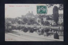 FRANCE - Semeuse Perforée EA Sur Carte Postale De Verdun En 1910 - L 170830 - Covers & Documents