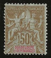 Delcampe - Guadeloupe      .  Y&T    . 44  (2 Scans)   .        *      .    Neuf Avec Gomme - Unused Stamps