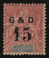 Delcampe - Guadeloupe      .  Y&T    . 47   .        *      .    Neuf Avec Gomme - Unused Stamps