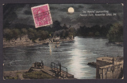Postcard, CANADA, Kawartha Lakes, "The Manita Approaching Fenelon Falls - Altri & Non Classificati