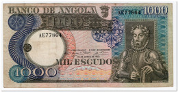 ANGOLA,1000 ESCUDOS,1973,P.108,aVF - Angola