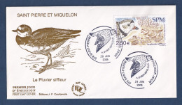 Saint Pierre Et Miquelon - FDC - Premier Jour - YT PA N° 85 - Oiseaux - Le Pluvier Siffleur - 2005 - FDC