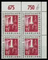 SAAR OPD 1957 Nr 400 Postfrisch VIERERBLOCK ECKE-ORE X79C9CE - Neufs