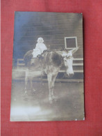 RPPC. Baby On Donkey.       Ref  6620 - Anes